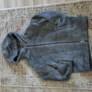 🌟 MASSIMO DUTTI Women's XS Hooded Full Zip Alpaca & Wool Jacket